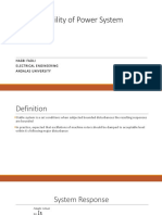 Stability of Power System