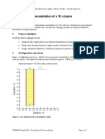 Consolidation of A 1D Column: Applied Pressure 100 Kpa Using A Step Function