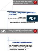 Omputer Rganization and Esign: The Hardware/Software Interface