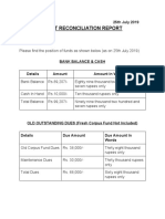 Audit Reconciliation Report