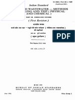 Water and Wastewater - Methods of Sampling and Test (Physical and Chemical)