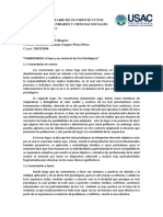 Comentarios Sobre Los Test Psicométricos