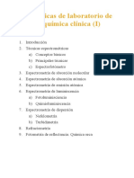 Técnicas de Laboratorio de Bioquímica Clínica (I)