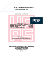 Informe de Laboratorio Física Electromagnética Mediciones Eléctricas Parte 1 UFPS