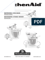 KitchenAid 93475 KSM160 Artisan Stand Mixer User Manual