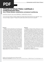 Utilização Do Método Pilates: Reabilitação e Condicionamento Físico