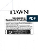 Tender Notice