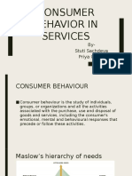 Consumer Behaviour in Services