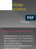 Aprendizaje Pre-Asociativo