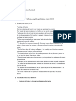 Informe Exegético Preliminar Sobre Amós 2:6-16