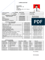 Curriculum Vitae: Name of Document Licence Number Date of Issue Date of Expiry