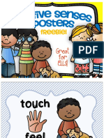 Five Senses Posters Freebie 2 Setswithorwithoutbodypartlabelsfor ELLs