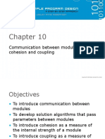 Communication Between Modules, Cohesion and Coupling