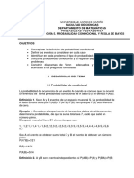 Guia 05. Probabidad Condicional y Regla de Bayes