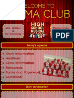 High School Musical Info Meeting