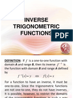 Lesson 7 - Inverse Trigonometric Functions