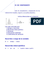 Medidas Dispersion y Forma 