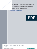 Applikationen & Tools: FETCH/WRITE Service in An S7-300/400 CPU Via The Integrated Ethernet Interface