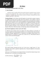 DC Motor 2 Marks Questions