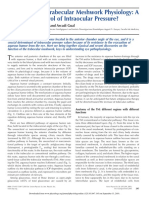 Understanding Trabecular Meshwork Physiology: A Key To The Control of Intraocular Pressure?