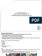Role and Importance of Transportation Infrastructure: R.B.School of Architecture
