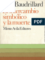 Jean Baudrillard - Intercambio Simbólico y La Muerte