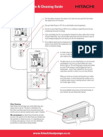 Heat Pump Remote & Cleaning Guide: WWW - Hitachiheatpumps.co - NZ