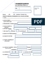 1 Divine Institute Admission Form Bab