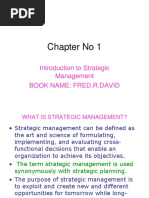 Chapter No 1: Introduction To Strategic Management Book Name: Fred.R.David