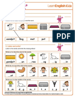 Speak The Dog Worksheet PDF