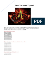 Cheats de Pokémon Platino