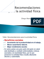 Taller en Power Point SENA Recomendaciòn de La Actividad Fisica