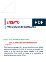 Ensayo # Peso Unitario