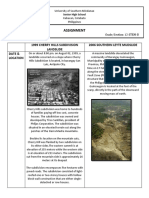 Assignment: 1999 Cherry Hills Subdivision Landslide 2006 Southern Leyte Mudslide Date & Location