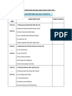 Jadual Sentri Malam Bagi Bina Insan Guru Siri 1