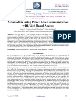 Automation Using Power Line Communication With Web Based Access