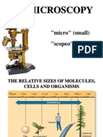 Microscopy: "Micro" (Small) "Scopeo" (To Watch)