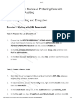 Lab Answer Key: Module 4: Protecting Data With Encryption and Auditing Lab: Using Auditing and Encryption