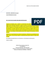 Carta para Asegurar Bebe