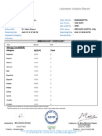 Allergy Test Sample