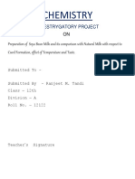 Chemistry: Investrygatory Project