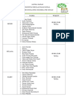 Hari Nama Waktu: Jadwal Harian Komunitas Sekolah Pasar Modal Galeri Bursa Efek Indonesia Feb Unram