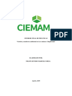 Informe de Practicas Pre Profesionales Ciemam Sac