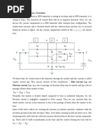 Transistor Current Components - 1