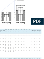 Pipe Coupling Dimensions