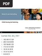 Modul 8-Lab Subnetting: CCNA Routing and Switching