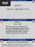 Lesson 1 Writing A Research Title