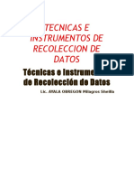 Técnicas e Instrumentos de Recolección de Datos