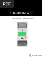 User Manual For 1 Phase Din Rail Meter