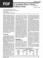 Treatment of An Anodizing Waste To Water Quality-Based Effluent Limits